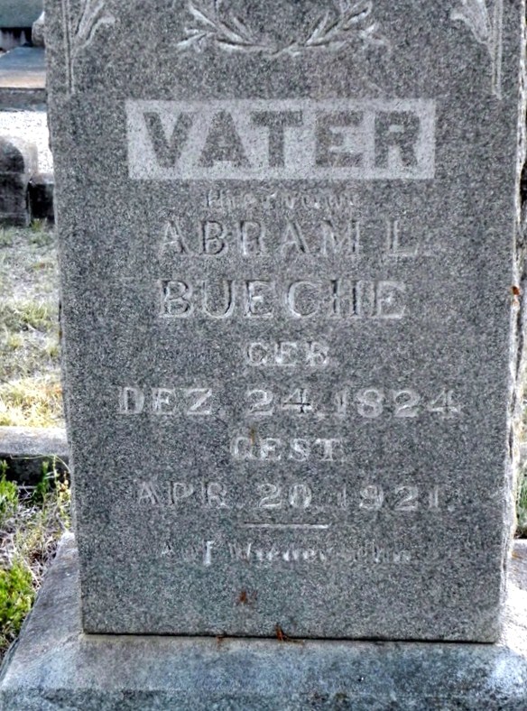 Abram L Bueche Headstone